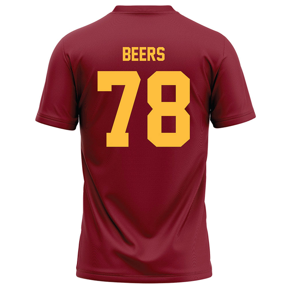 Minnesota - NCAA Football : Ashton Beers - Maroon Football Jersey-1