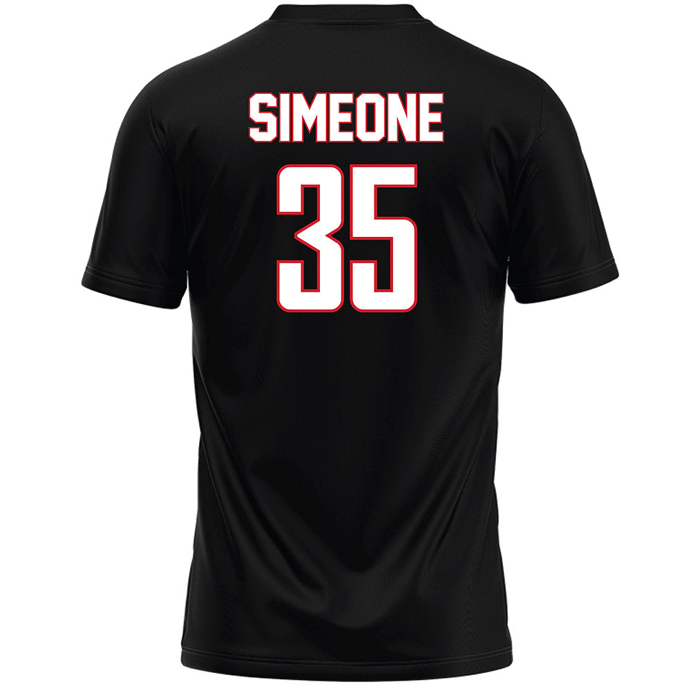 Fairfield - NCAA Women's Lacrosse : Anabella Simeone - Black Lacrosse Jersey-1