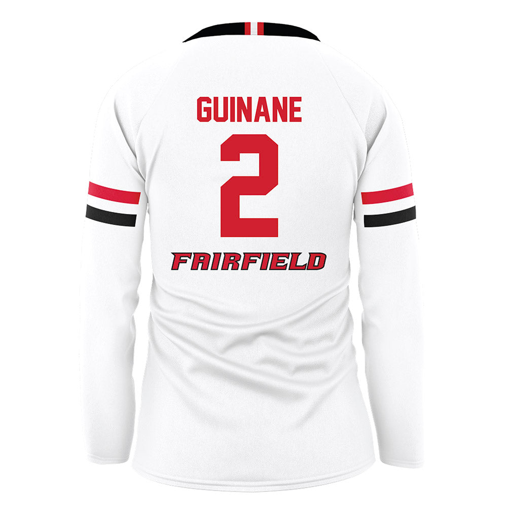 Fairfield - NCAA Women's Volleyball : Lilly Guinane - White Volleyball Jersey-1