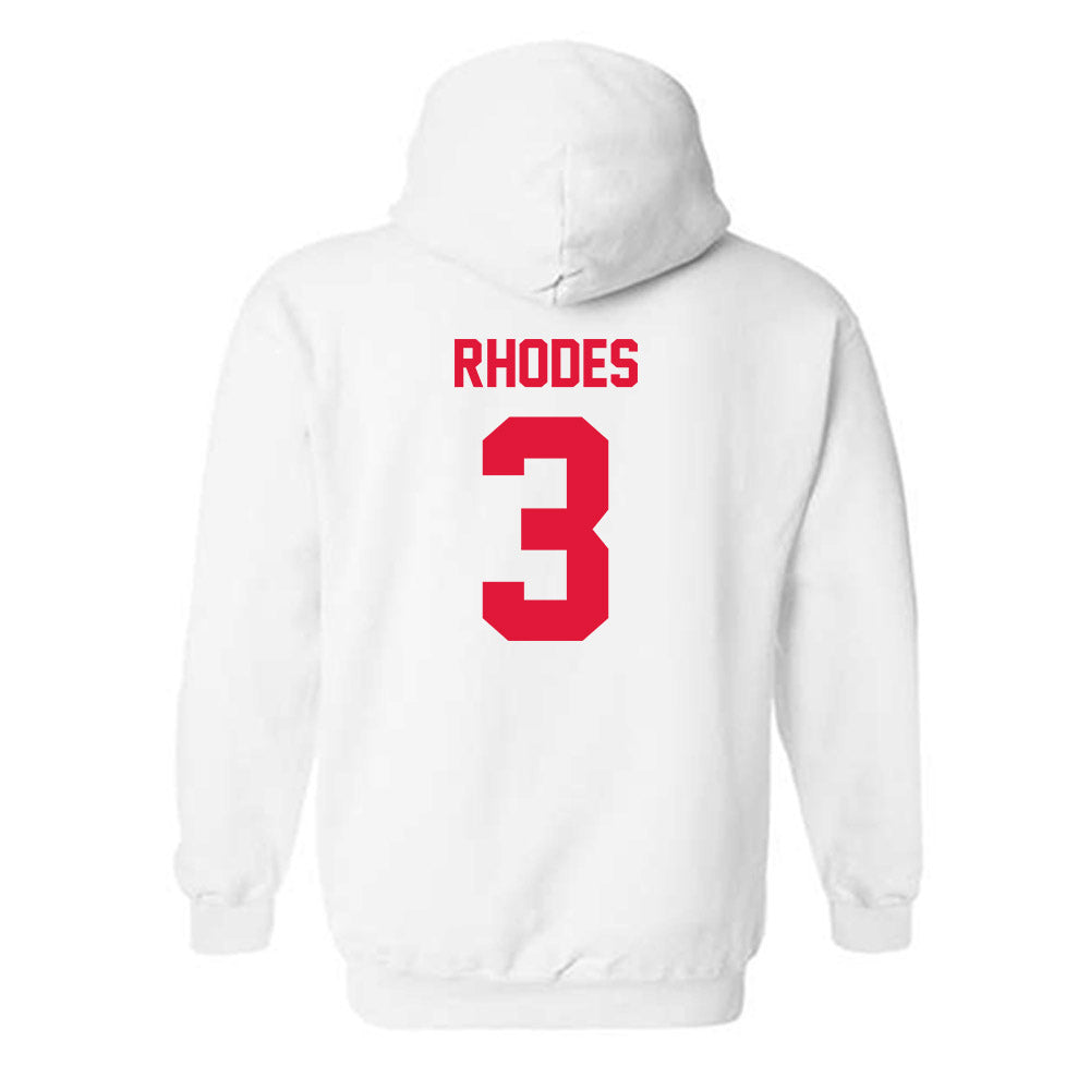 Fairfield - NCAA Women's Basketball : Addison Rhodes - Classic Shersey Hooded Sweatshirt-1