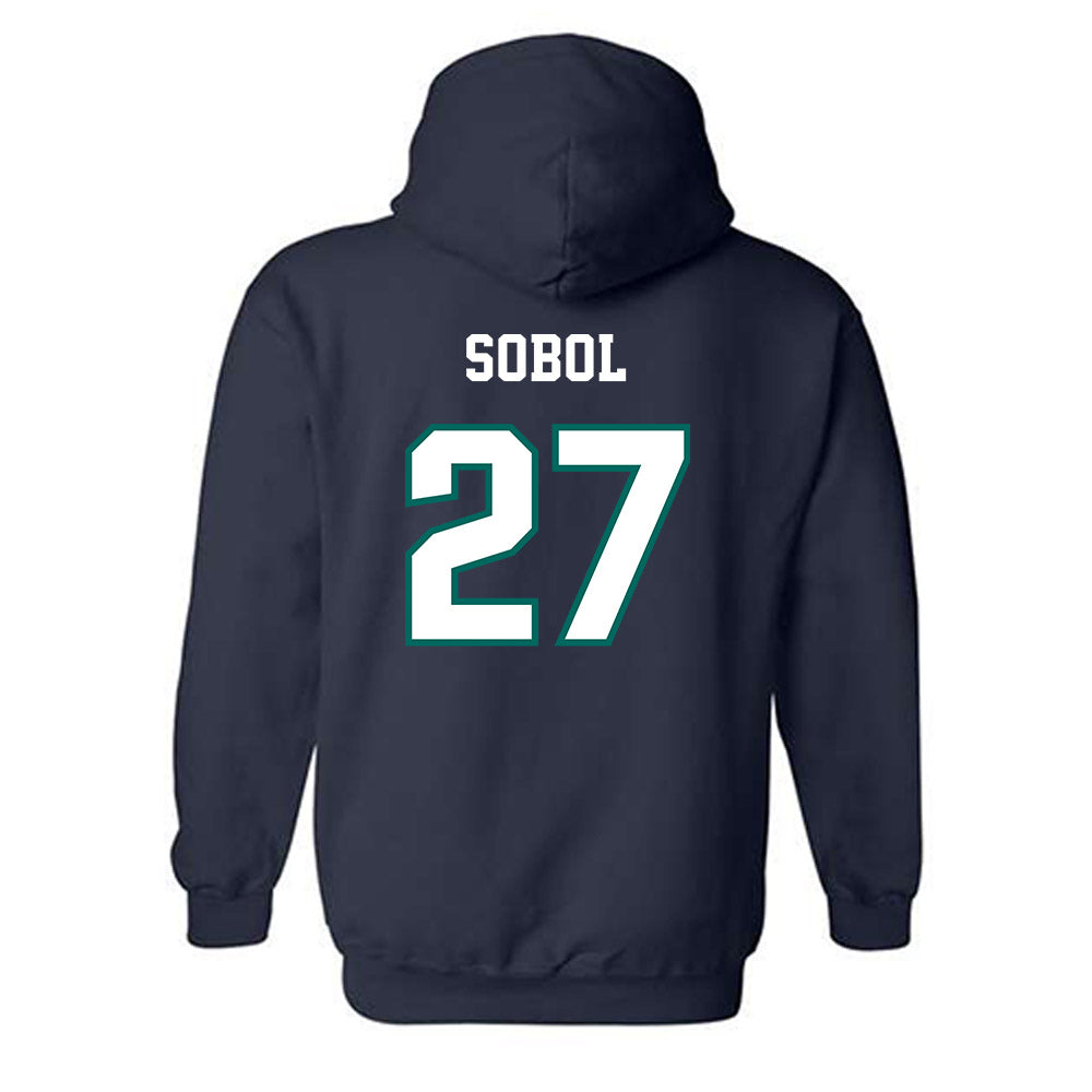 UNC Wilmington - NCAA Baseball : Alex Sobol - Classic Shersey Hooded Sweatshirt-1