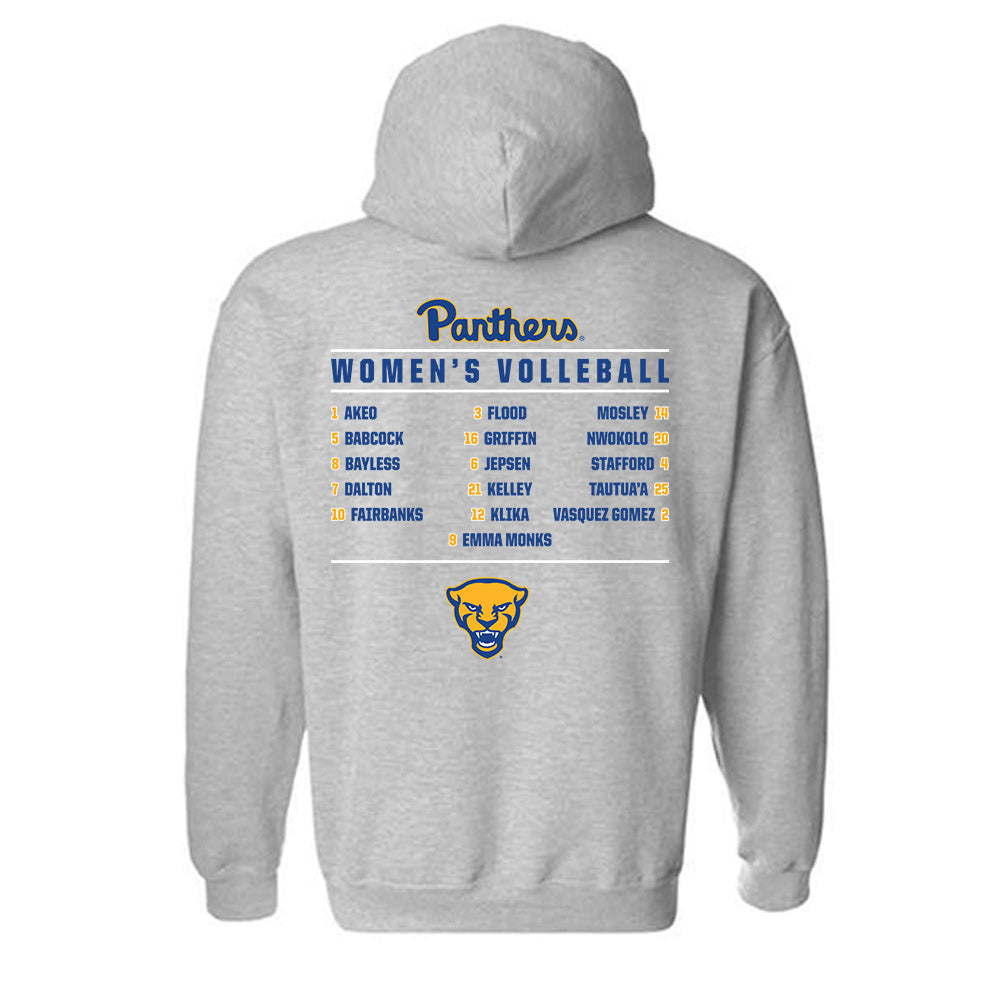 Pittsburgh - NCAA Women's Volleyball : - Hooded Sweatshirt Roster