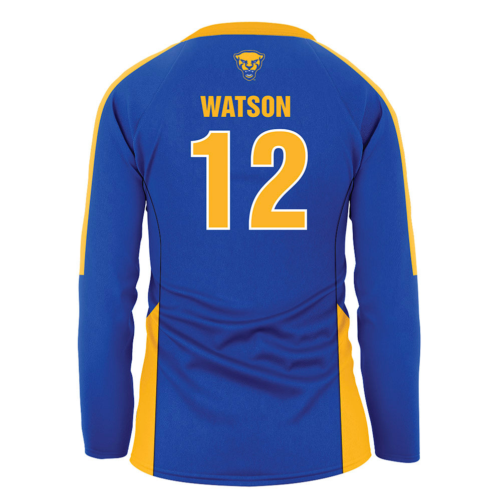 Pittsburgh - NCAA Women's Volleyball : Ayanna Watson - Royal Volleyball Jersey-1