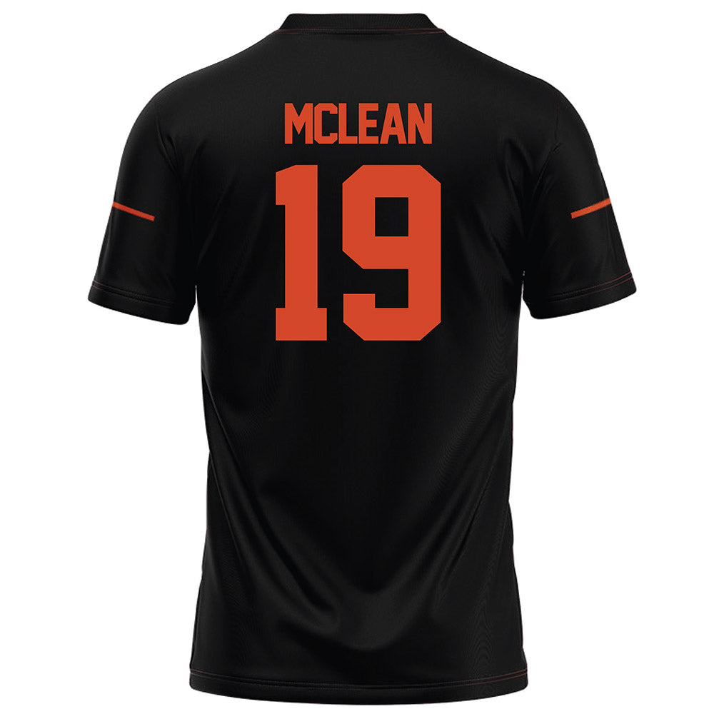 Campbell - NCAA Football : Dominic McLean - Black Football Jersey-1