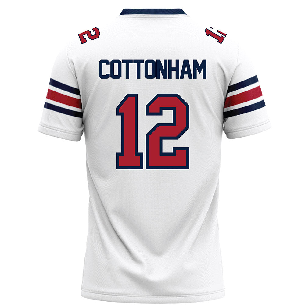 Liberty - NCAA Football : Prince Cottonham - White Football Jersey-1