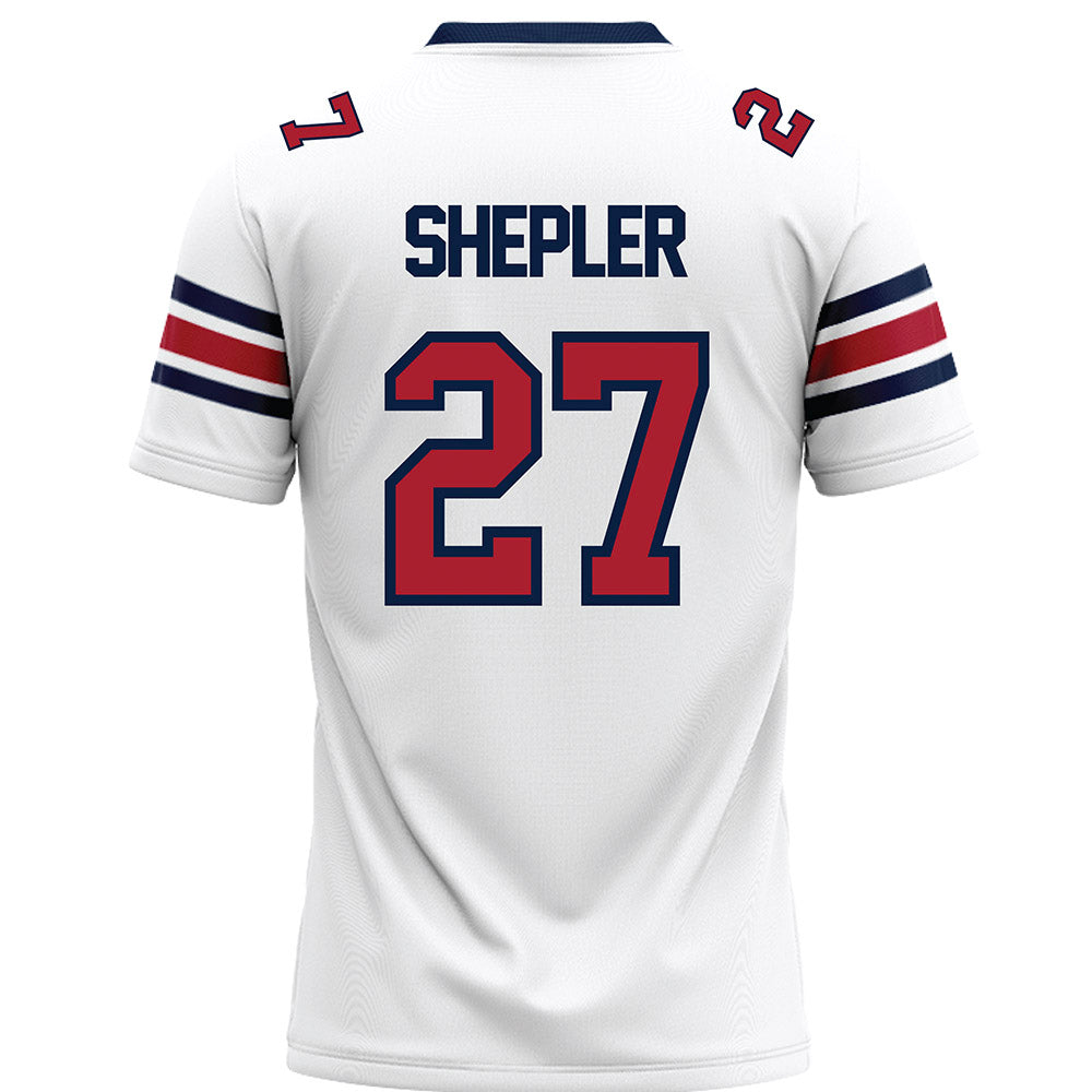 Liberty - NCAA Football : Clay Shepler - White Premium Football Jersey-1