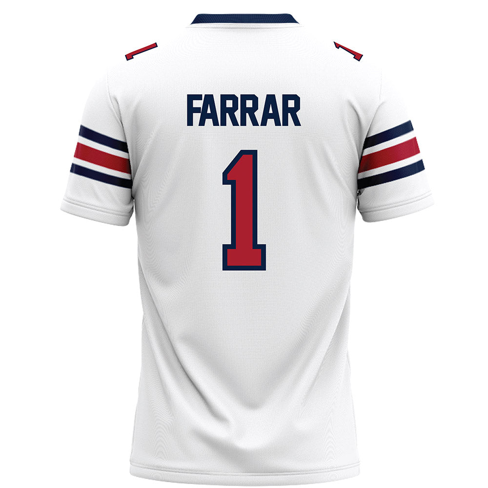 Liberty - NCAA Football : Derrell Farrar - White Football Jersey-1