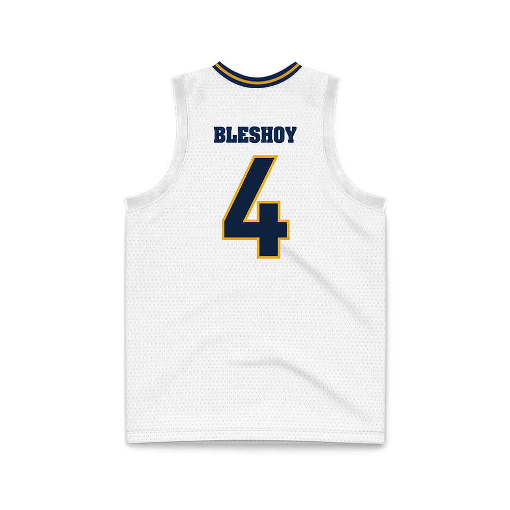UTC - NCAA Men's Basketball : Zachary Bleshoy - White Basketball Jersey-1