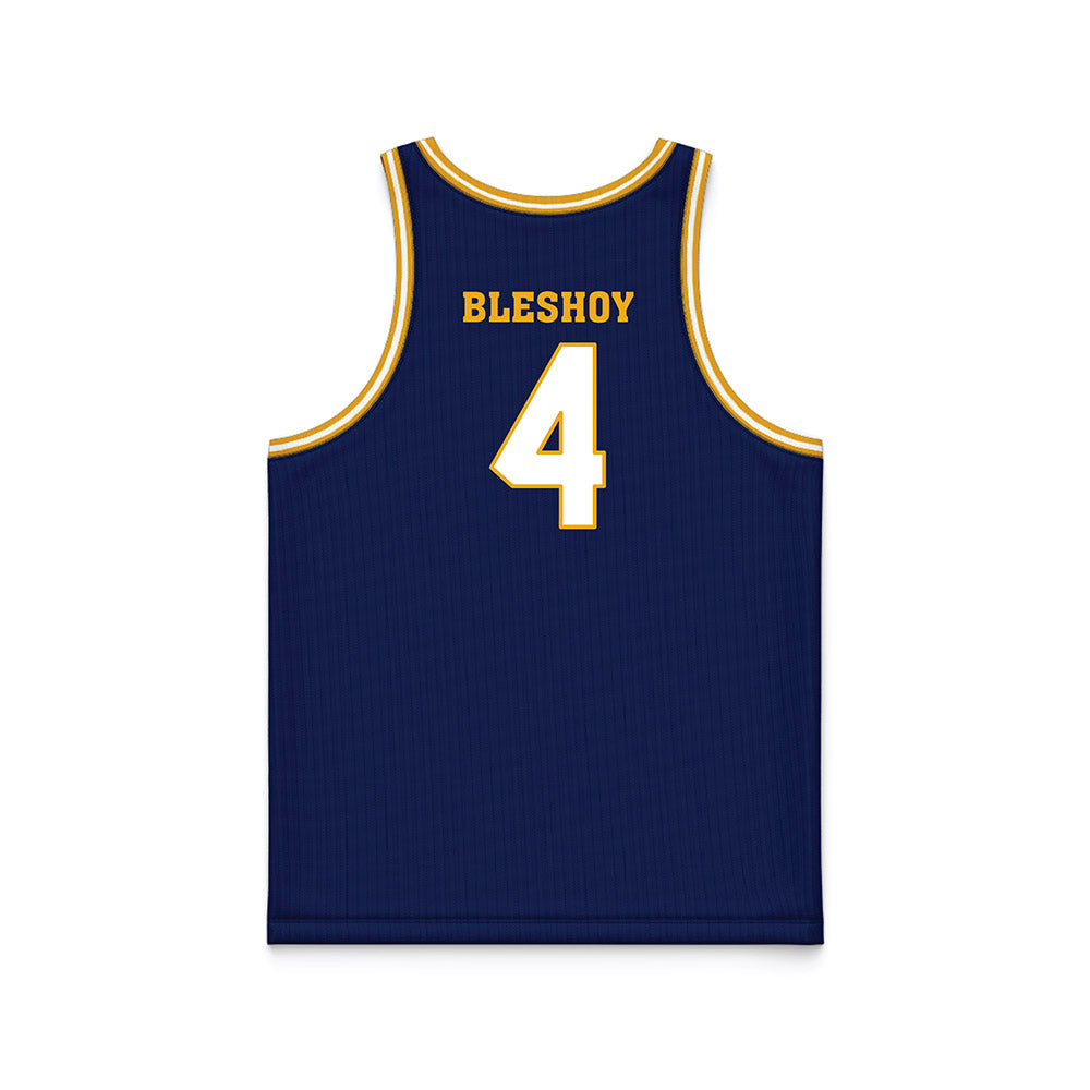 UTC - NCAA Men's Basketball : Zachary Bleshoy - Navy Basketball Jersey-1