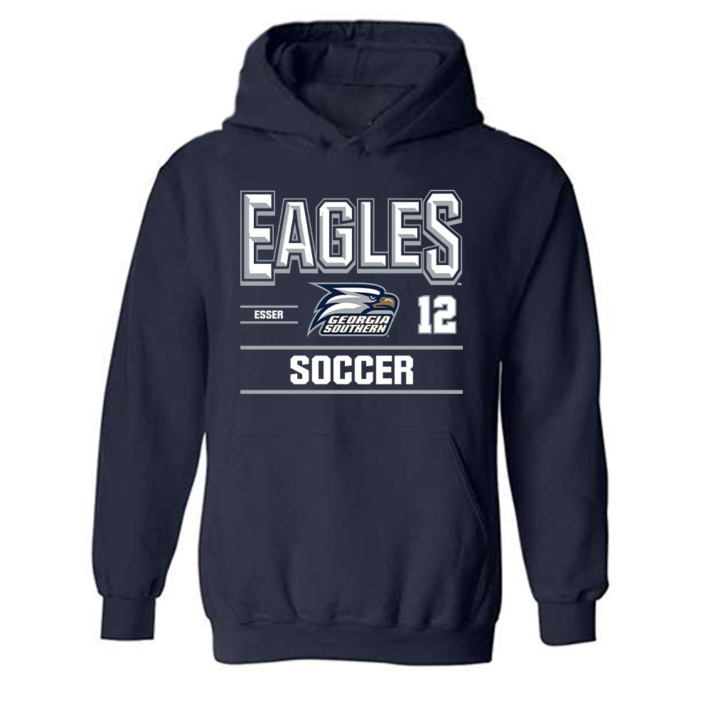 Georgia Southern - NCAA Women's Soccer : Hailey Esser - Classic Fashion Shersey Hooded Sweatshirt-0