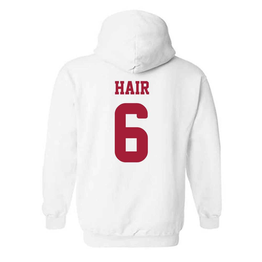 Arkansas - NCAA Women's Soccer : Cora Hair - Replica Shersey Hooded Sweatshirt-1