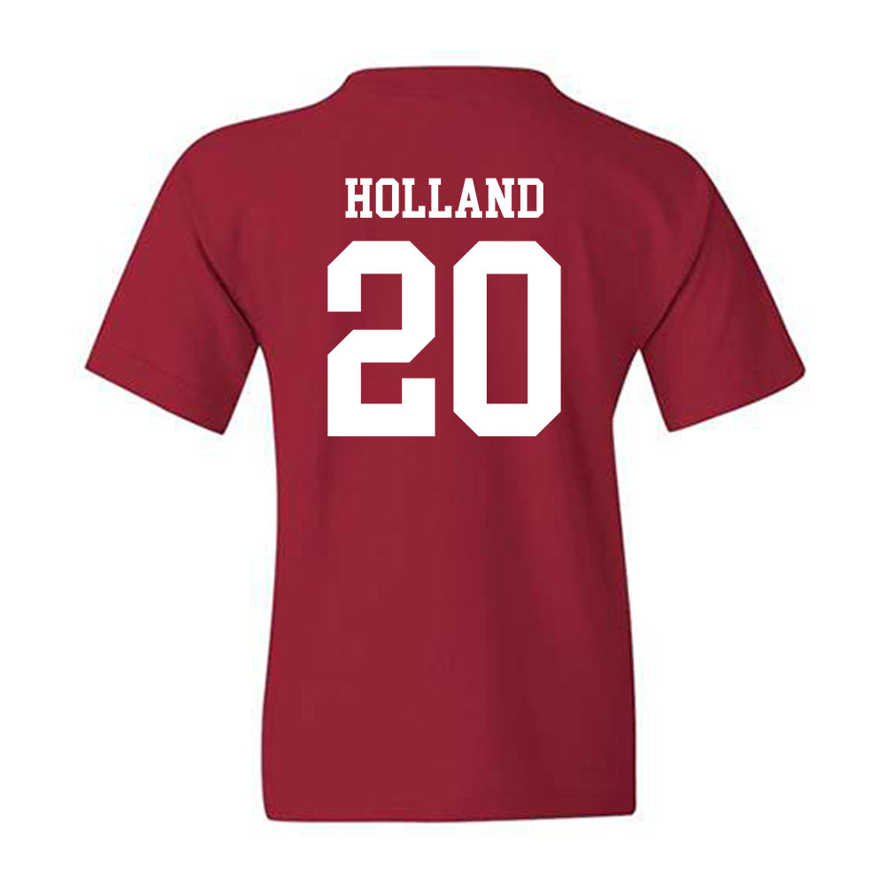 Arkansas - NCAA Baseball : Max Holland - Classic Shersey Youth T-Shirt-1