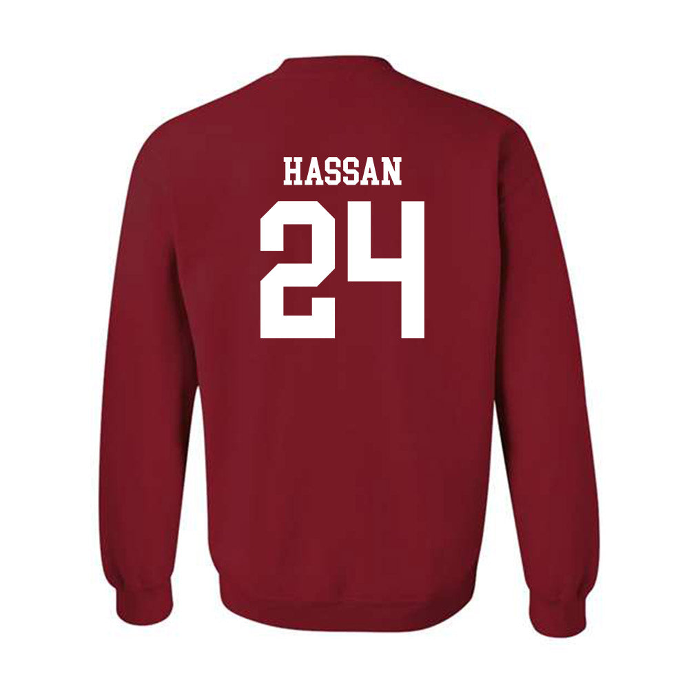 Arkansas - NCAA Women's Basketball : Aisha Hassan - Classic Shersey Crewneck Sweatshirt-1