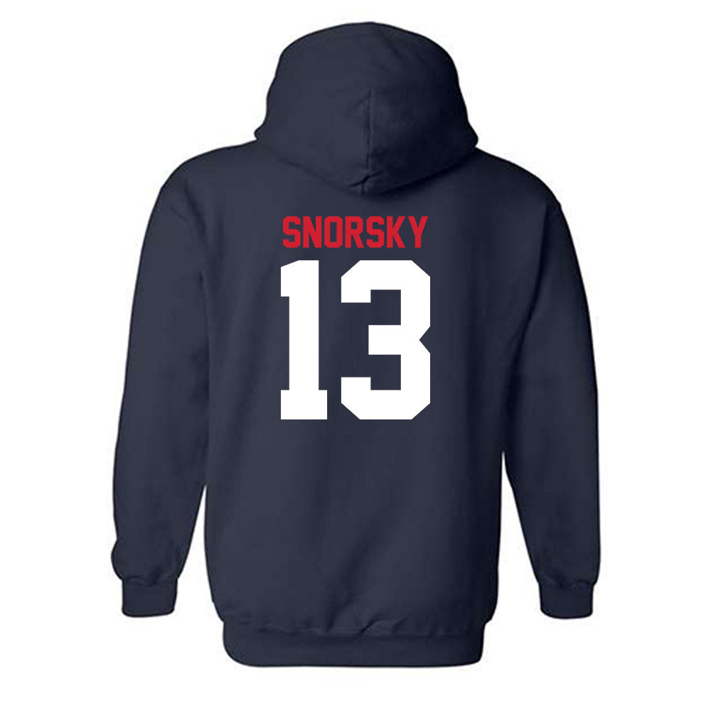 Gonzaga - NCAA Women's Soccer : Samantha Snorsky - Classic Shersey Hooded Sweatshirt-1