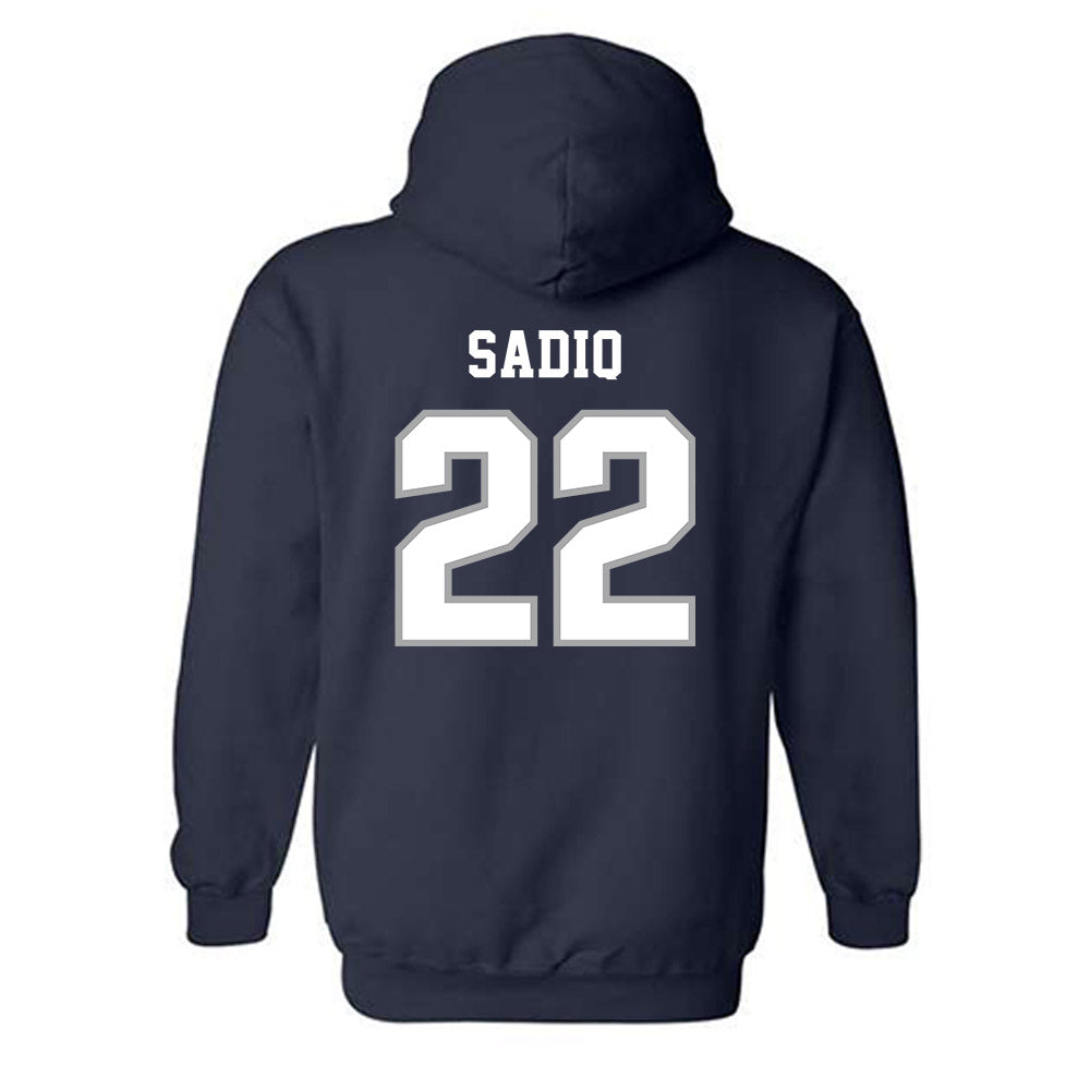 UNF - NCAA Men's Soccer : Kadin Sadiq - Classic Fashion Shersey Hooded Sweatshirt-1