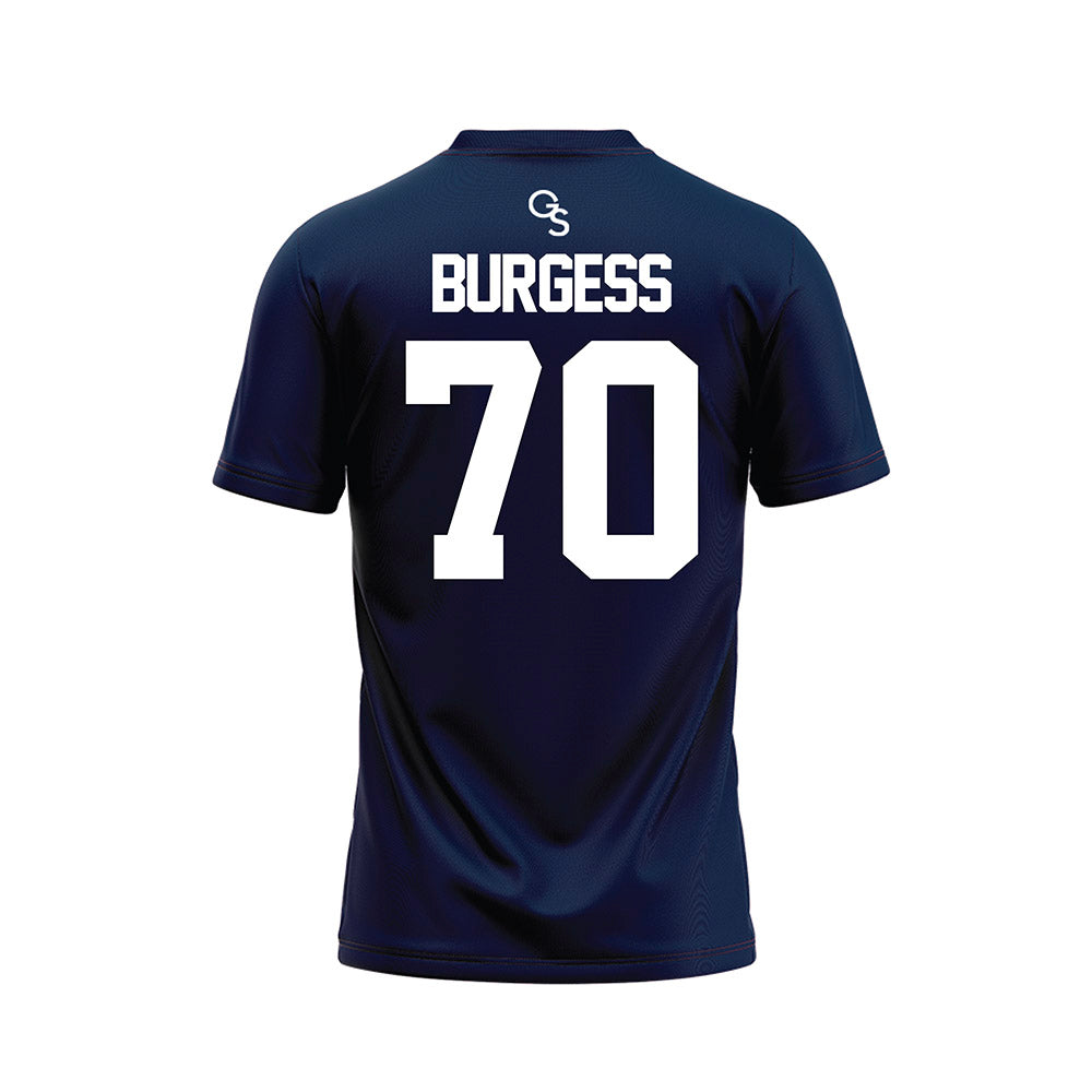 Georgia Southern - NCAA Football : Jalen Burgess - Navy Football Jersey-1