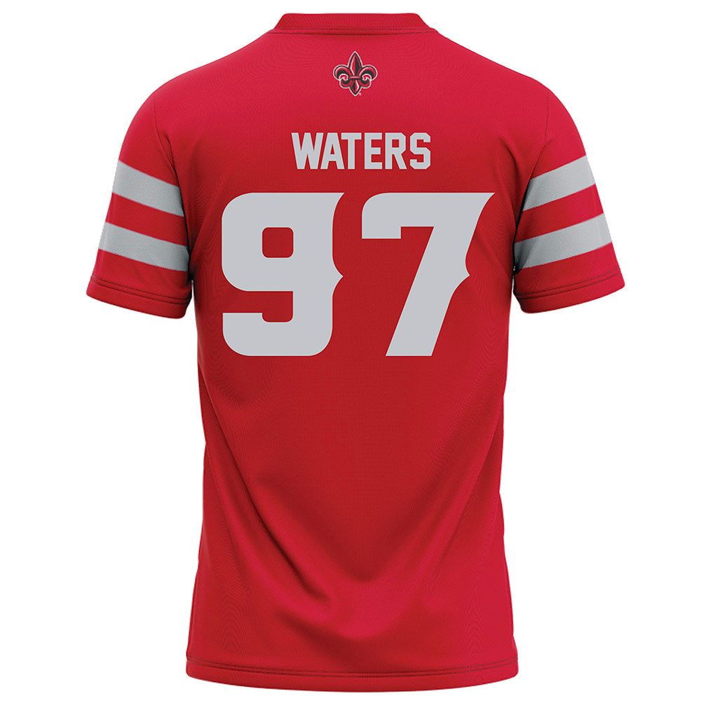 Louisiana - NCAA Football : Xavier Waters - Red Football Jersey-1