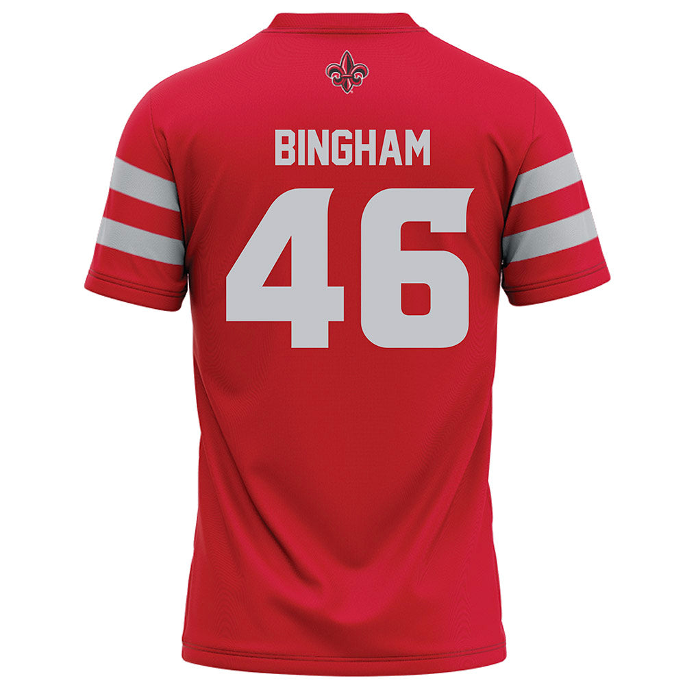 Louisiana - NCAA Football : Roderick Bingham - Red Football Jersey-1