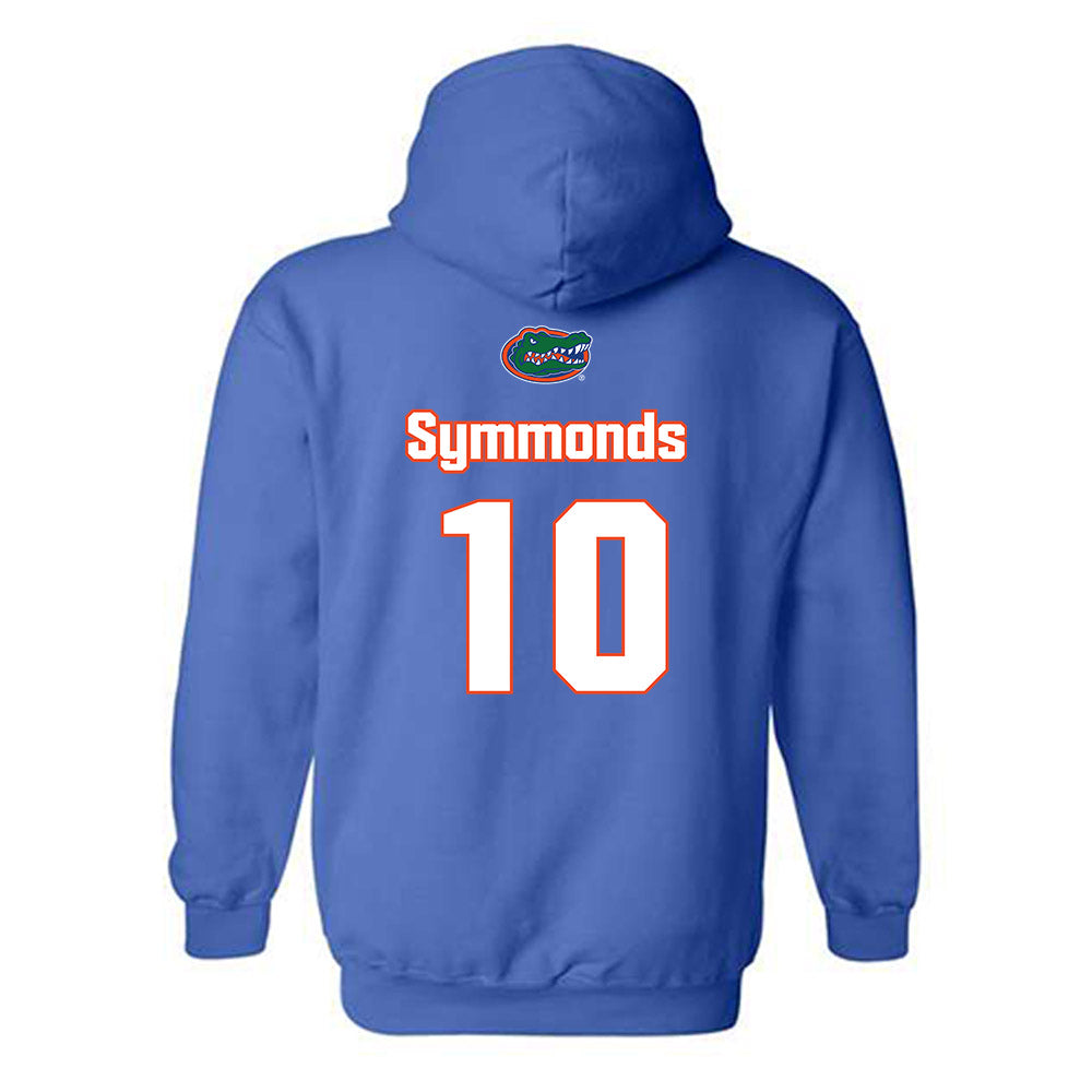 Florida - NCAA Women's Soccer : Adia Symmonds - Replica Shersey Hooded Sweatshirt-1