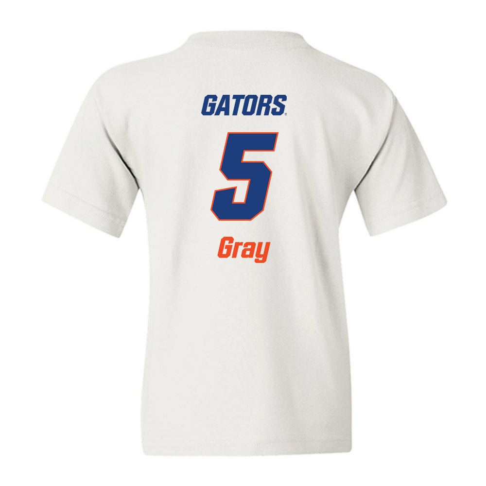 Florida - NCAA Women's Soccer : Mia Gray - Replica Shersey Youth T-Shirt-1