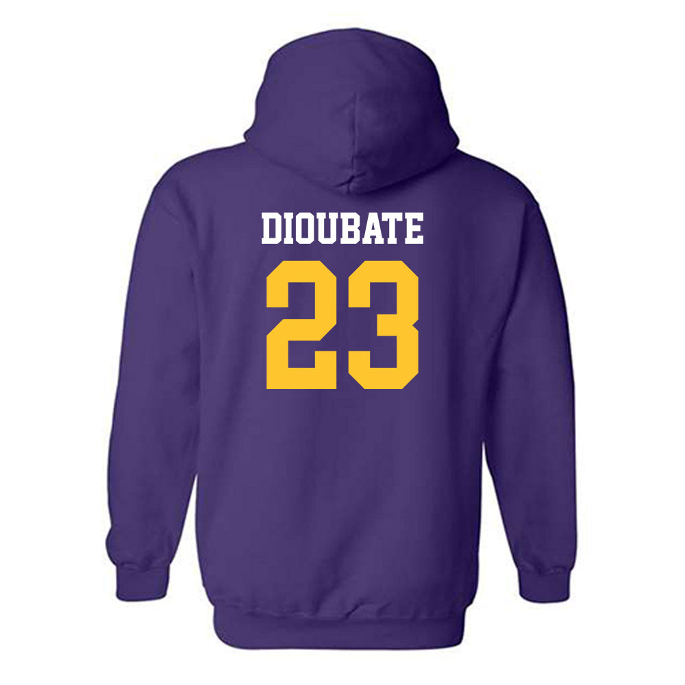 LSU - NCAA Men's Basketball : Mouhamed Dioubate - Classic Shersey Hooded Sweatshirt-1