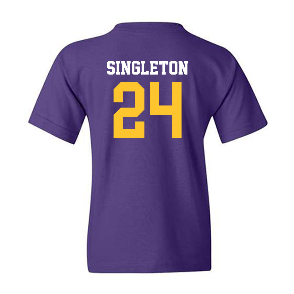 LSU - NCAA Football : Tylen Singleton - Classic Shersey Youth T-Shirt-1