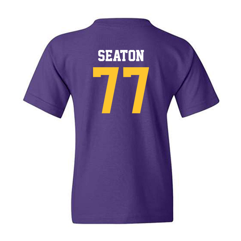 LSU - NCAA Football : Jordan Seaton - Classic Shersey Youth T-Shirt-1