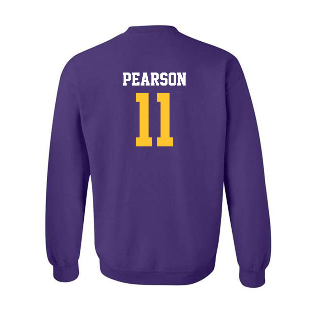 LSU - NCAA Baseball : John Pearson - Classic Shersey Crewneck Sweatshirt-1
