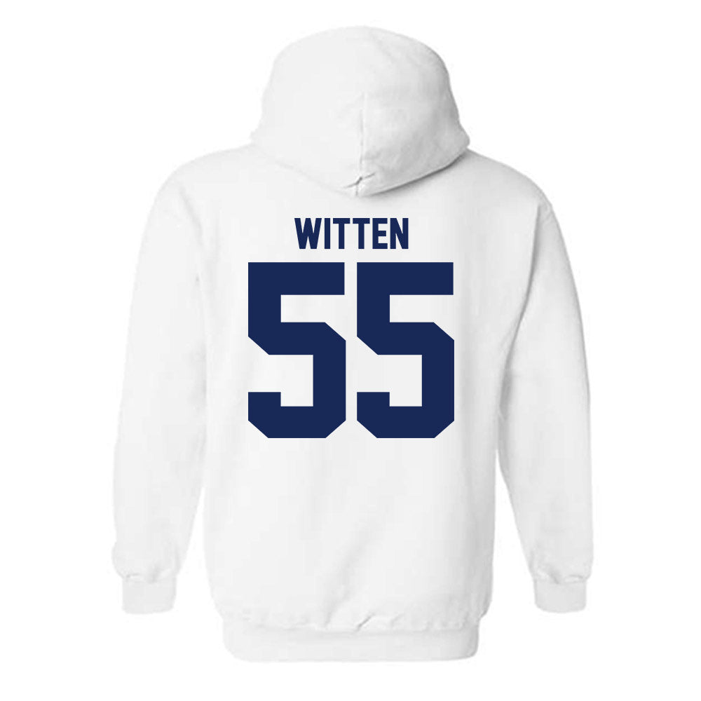 Rice - NCAA Football : CJ Witten - Fashion Shersey Hooded Sweatshirt-1