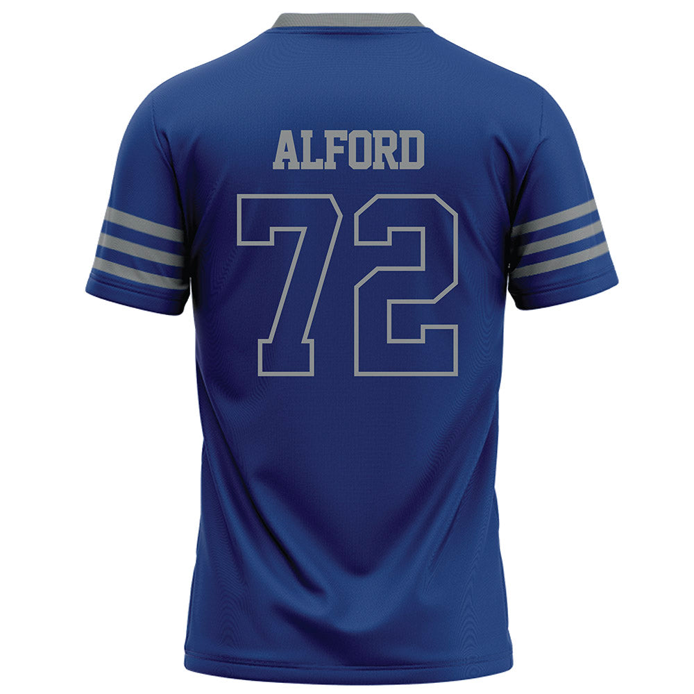 Memphis - NCAA Football : Eddie Alford - Dark Blue Football Jersey-1