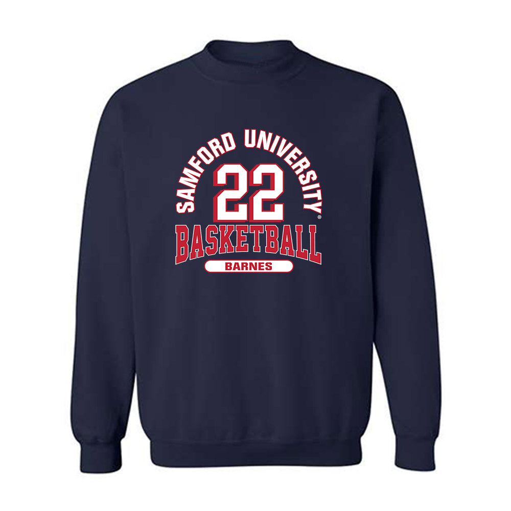 Samford - NCAA Women's Basketball : Natalie Barnes - Classic Fashion Shersey Crewneck Sweatshirt-0