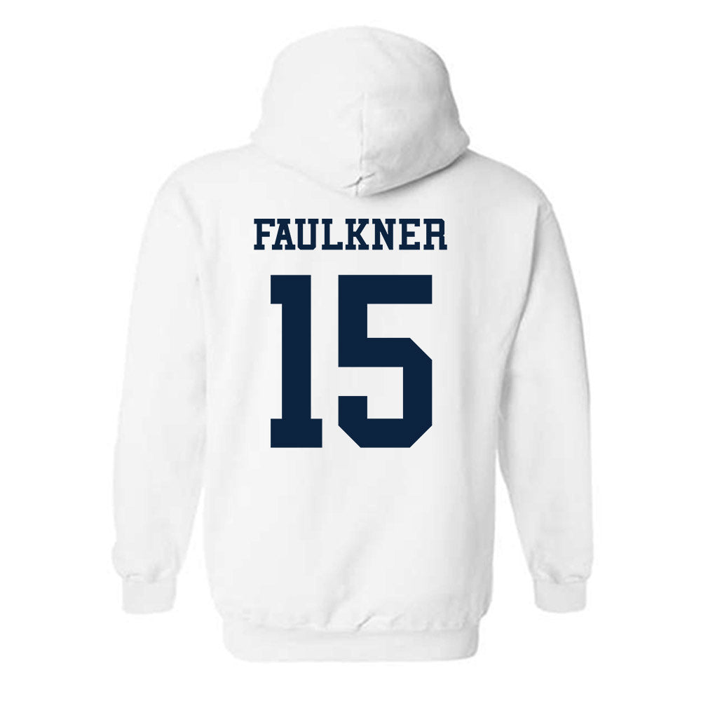 Samford - NCAA Men's Basketball : Dylan Faulkner - Classic Fashion Shersey Hooded Sweatshirt-1