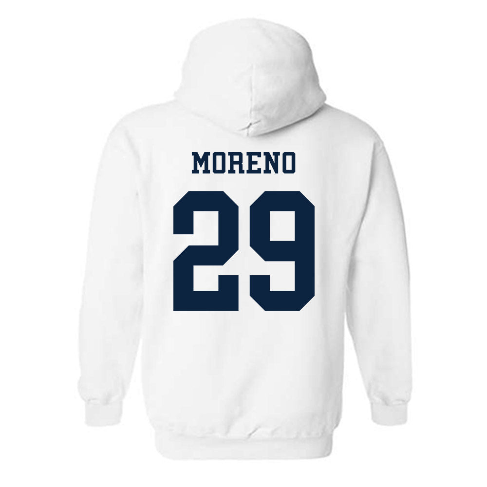 Samford - NCAA Women's Soccer : Isabella Moreno - Classic Fashion Shersey Hooded Sweatshirt-1