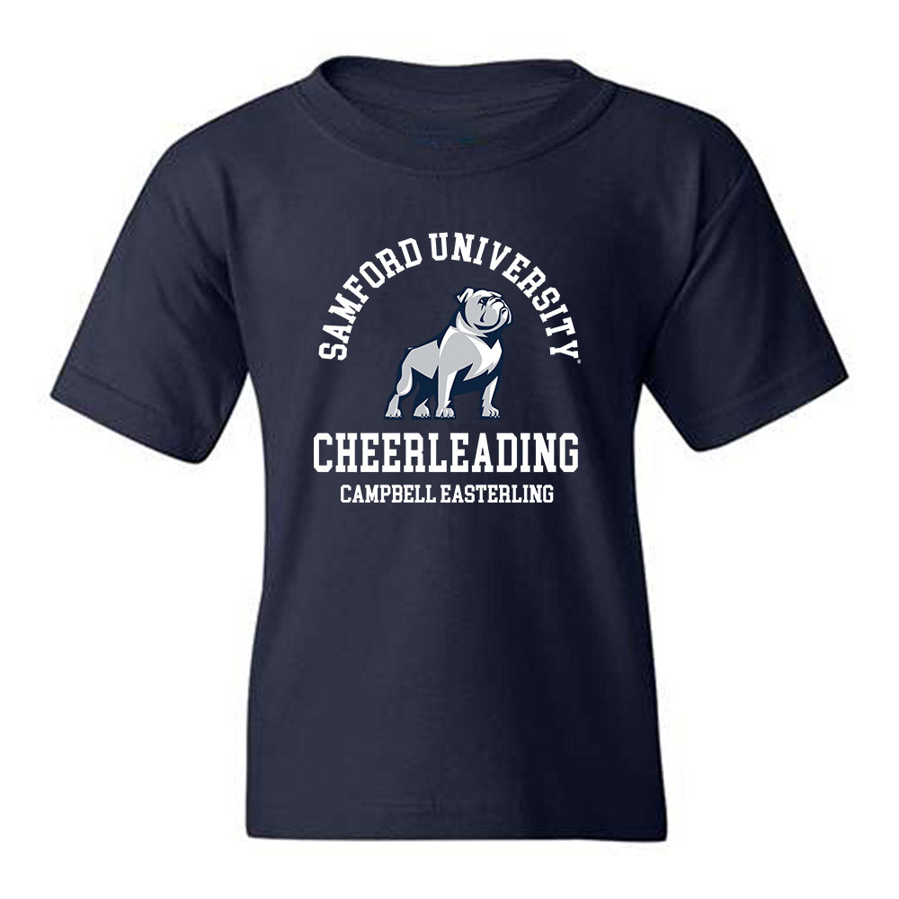 Samford - NCAA Cheerleading : Campbell Easterling - Classic Fashion Shersey Youth T-Shirt-0