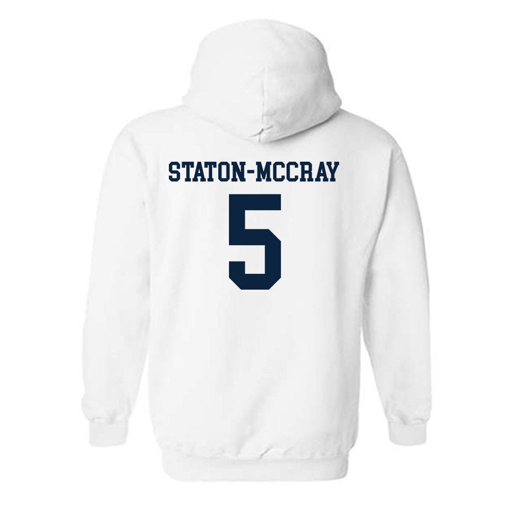 Samford - NCAA Men's Basketball : AJ Staton-McCray - Classic Shersey Hooded Sweatshirt-1