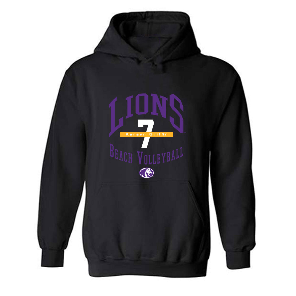 North Alabama - NCAA Beach Volleyball : Karsyn Griffin - Classic Fashion Shersey Hooded Sweatshirt-0