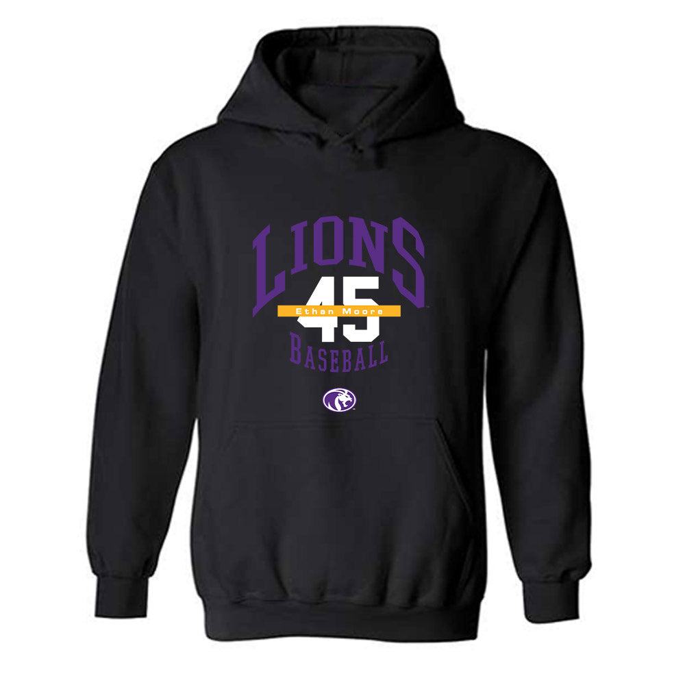 North Alabama - NCAA Baseball : Ethan Moore - Classic Fashion Shersey Hooded Sweatshirt-0