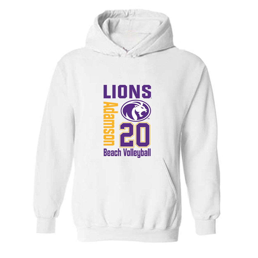 North Alabama - NCAA Beach Volleyball : Kiana Adamson - Classic Fashion Shersey Hooded Sweatshirt-0