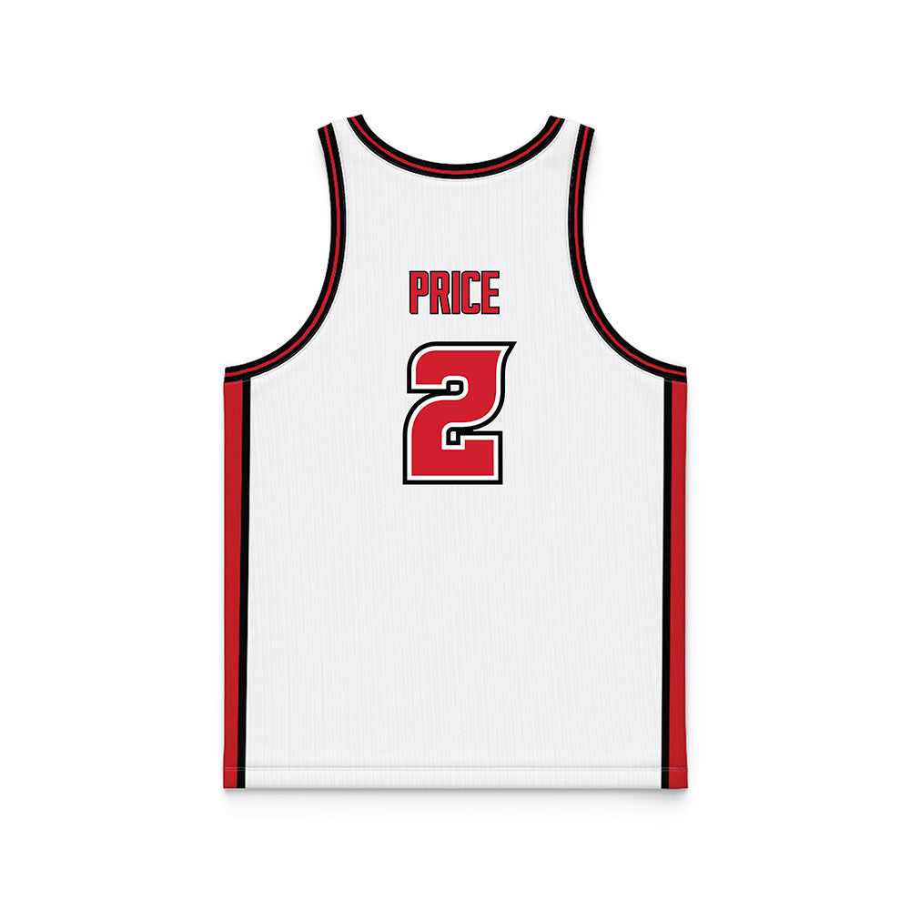 Louisiana - NCAA Women's Basketball : Amijah Price - White Basketball Jersey-1