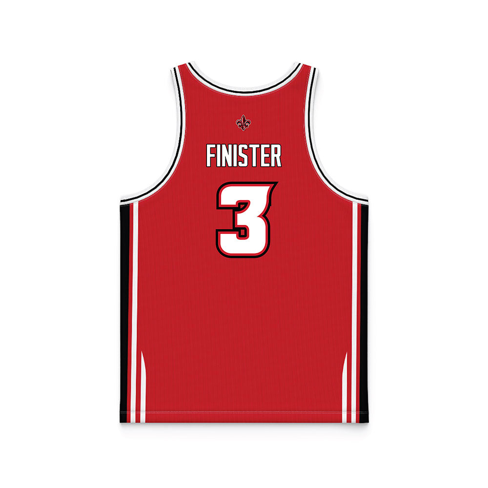 Louisiana - NCAA Men's Basketball : Dorian Finister - Red Basketball Jersey-1