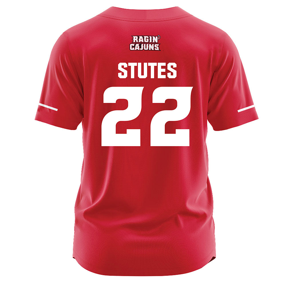 Louisiana - NCAA Softball : Kennedy Stutes - Red Jersey-1