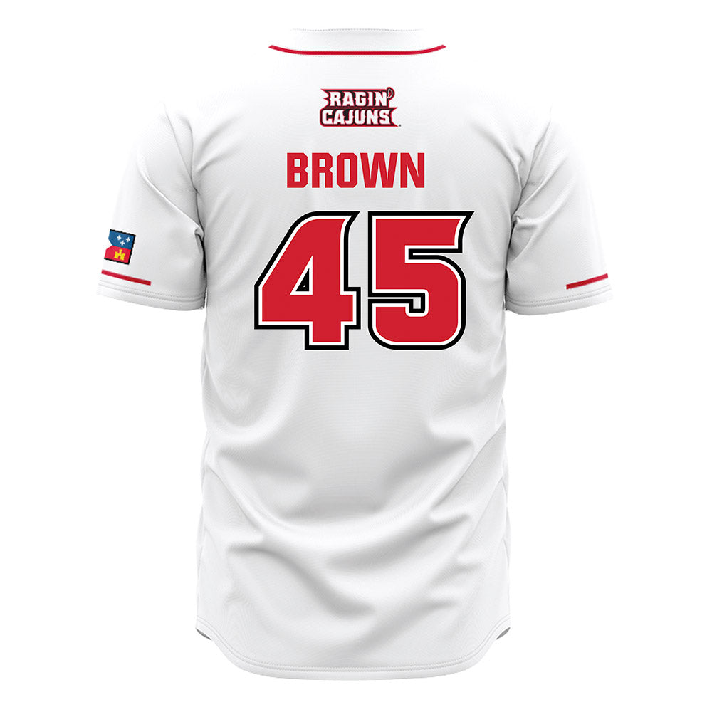 Louisiana - NCAA Baseball : Colt Brown - White Jersey-1