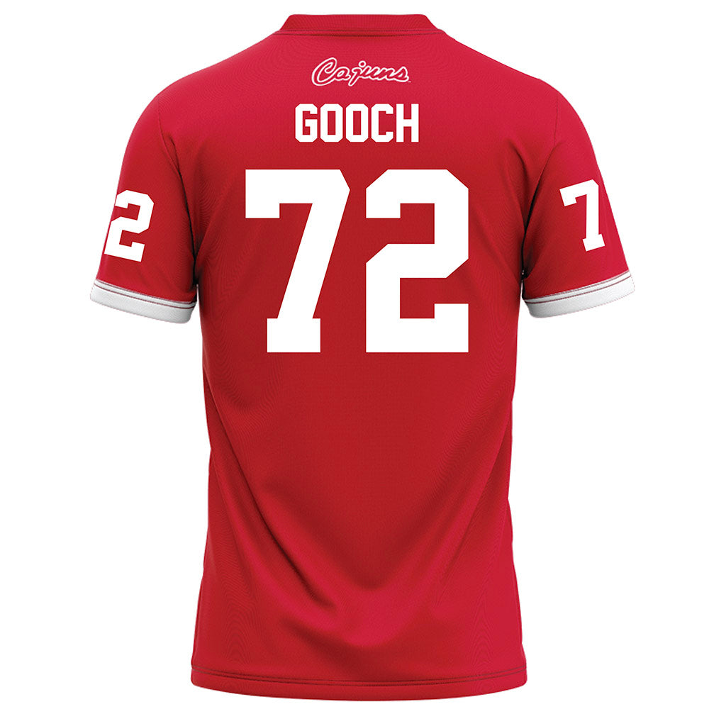 Louisiana - NCAA Football : J'Marion Gooch - Red Football Jersey-1