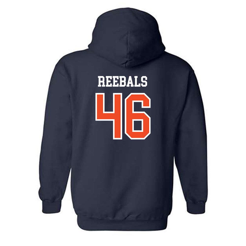 Auburn - NCAA Football : Grey Reebals - Generic Shersey Hooded Sweatshirt-1