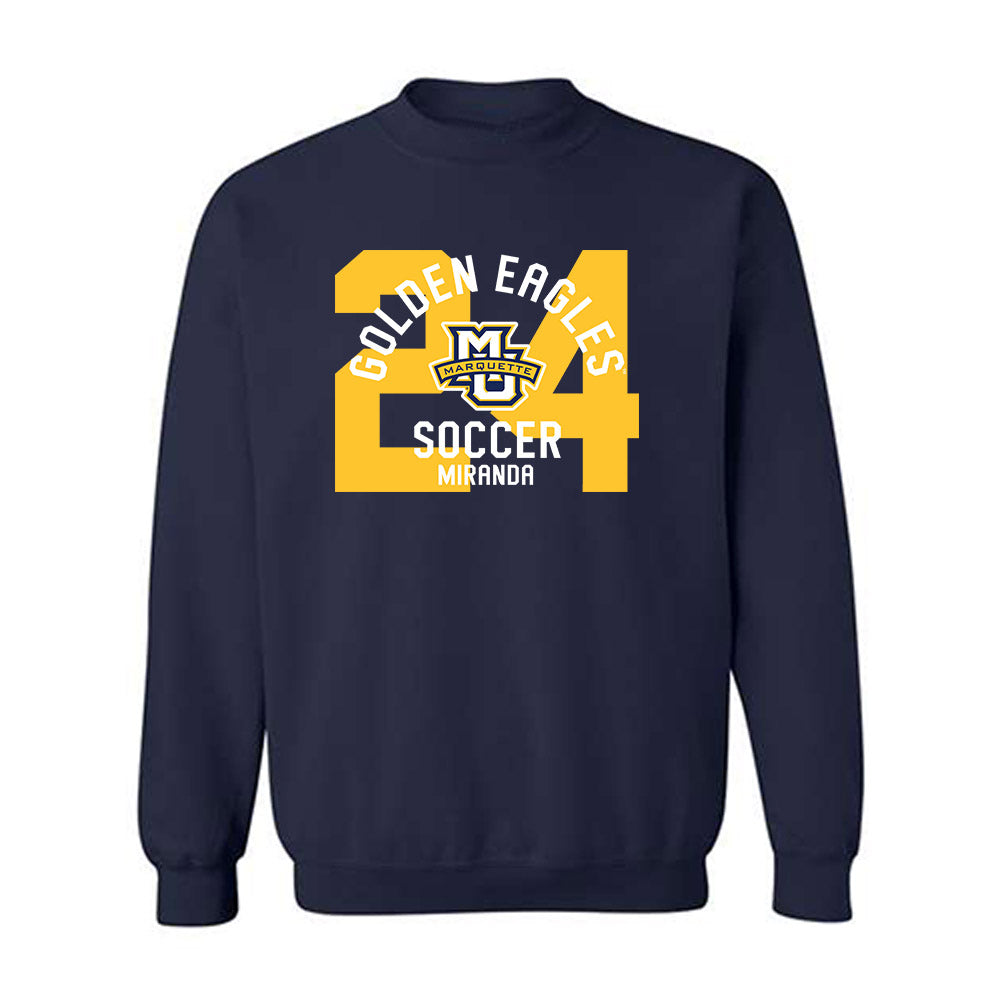 Marquette - NCAA Men's Soccer : Gabriel Miranda - Classic Fashion Shersey Crewneck Sweatshirt-0