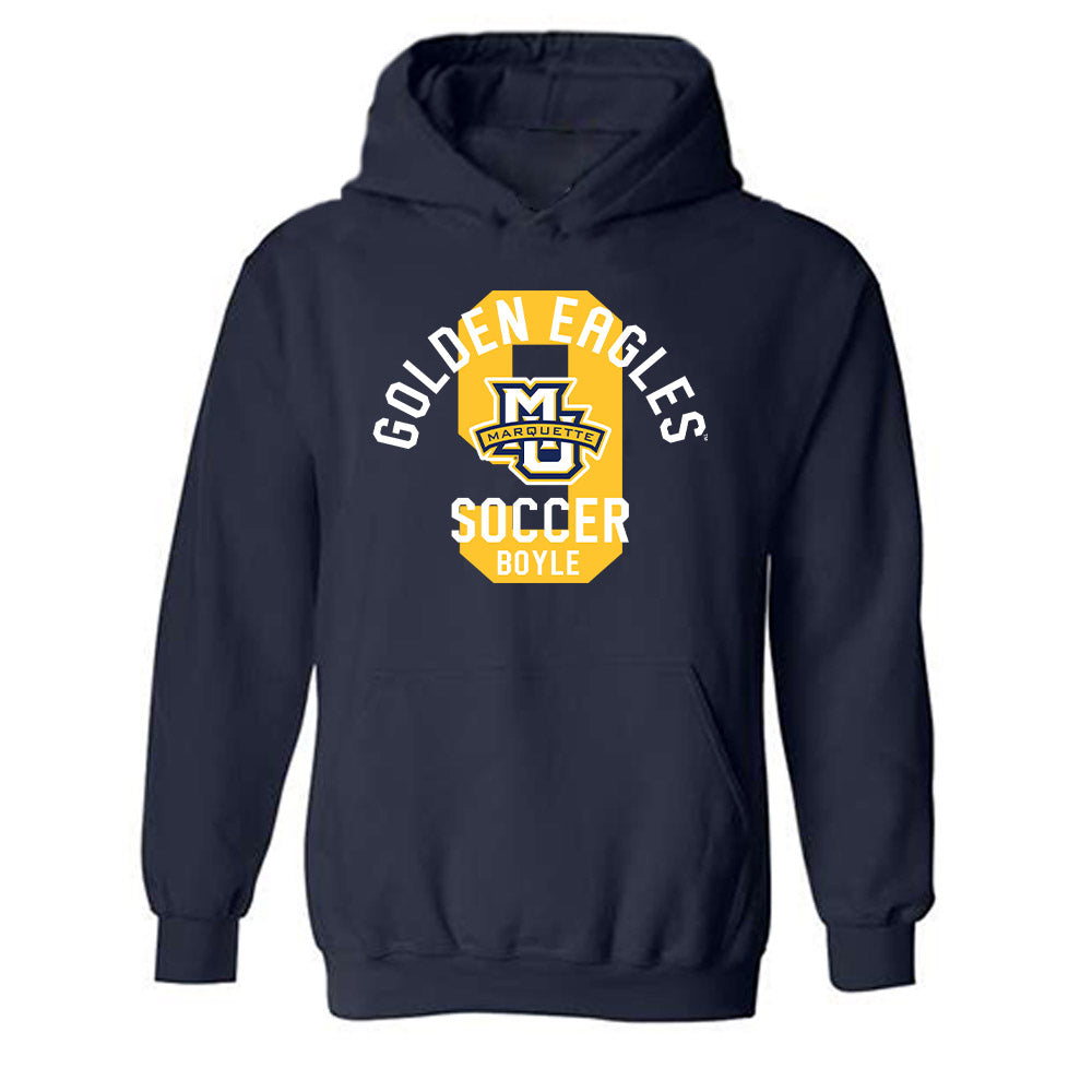 Marquette - NCAA Women's Soccer : Aislinn Boyle - Classic Fashion Shersey Hooded Sweatshirt-0