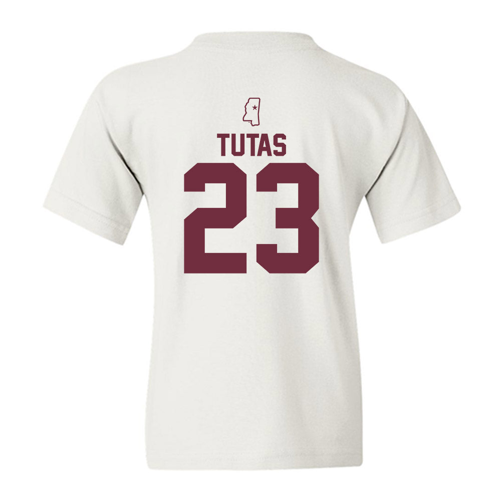 Mississippi State - NCAA Women's Soccer : Ashley Tutas - Replica Shersey Youth T-Shirt-1