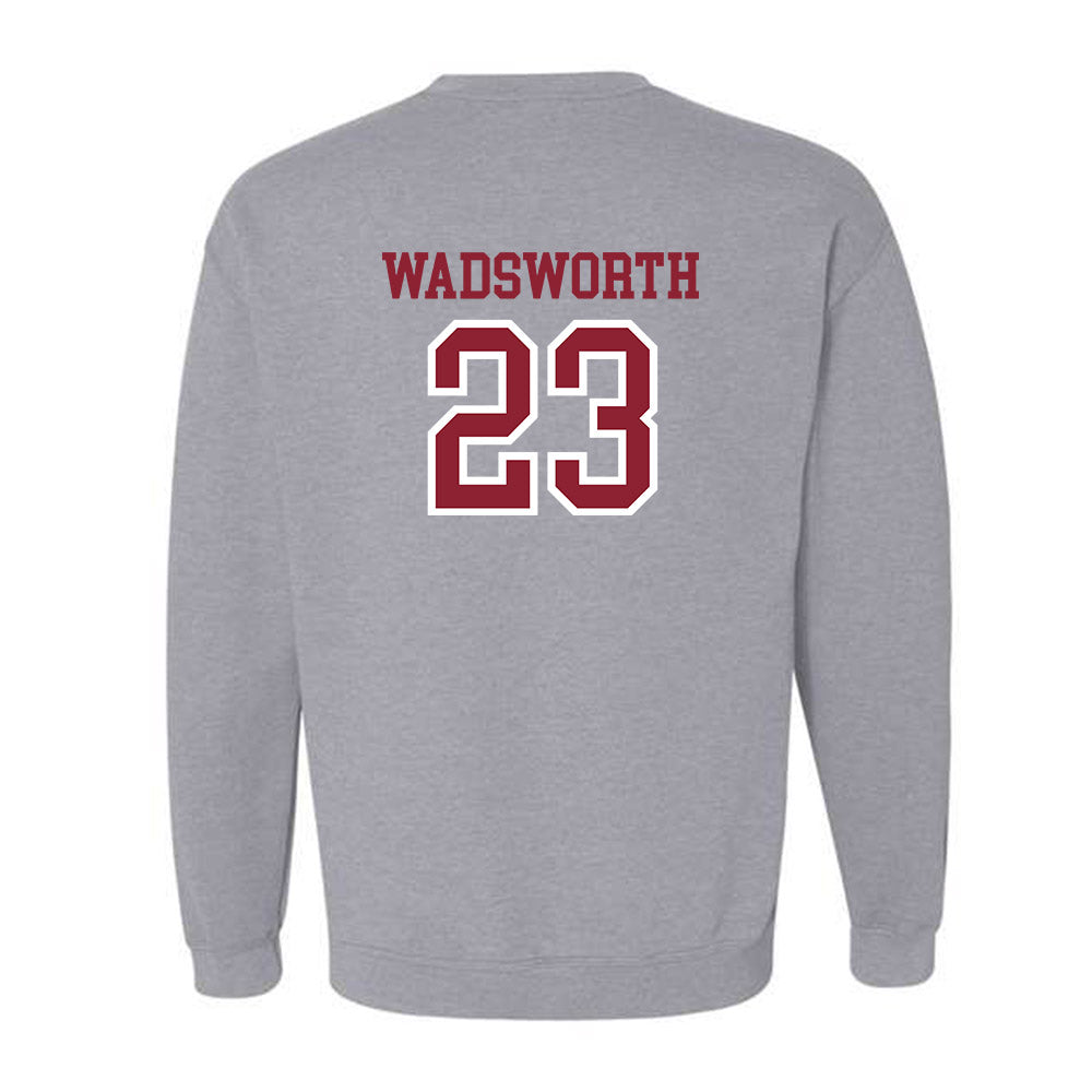 Troy - NCAA Men's Basketball : Tucker Wadsworth - Generic Shersey Crewneck Sweatshirt-1