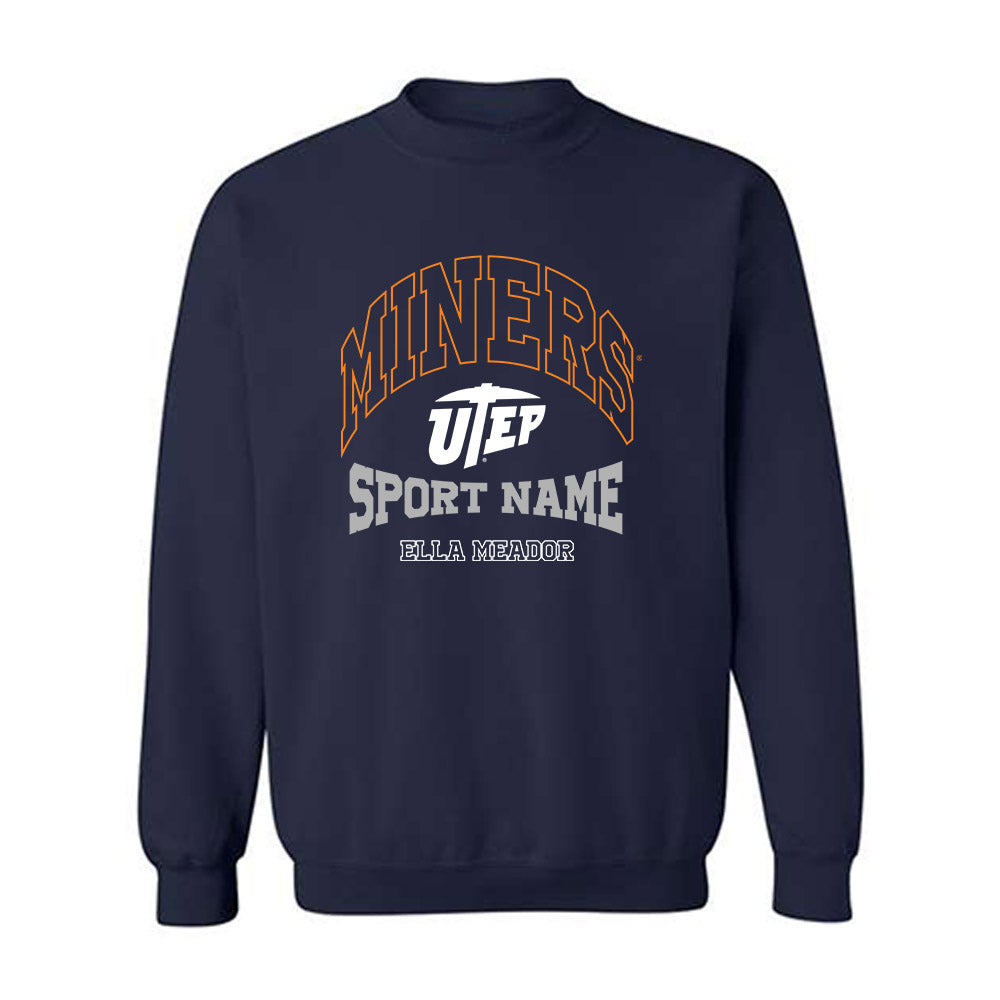 UTEP - NCAA Women's Volleyball : Ella Meador - Classic Fashion Shersey Crewneck Sweatshirt-0