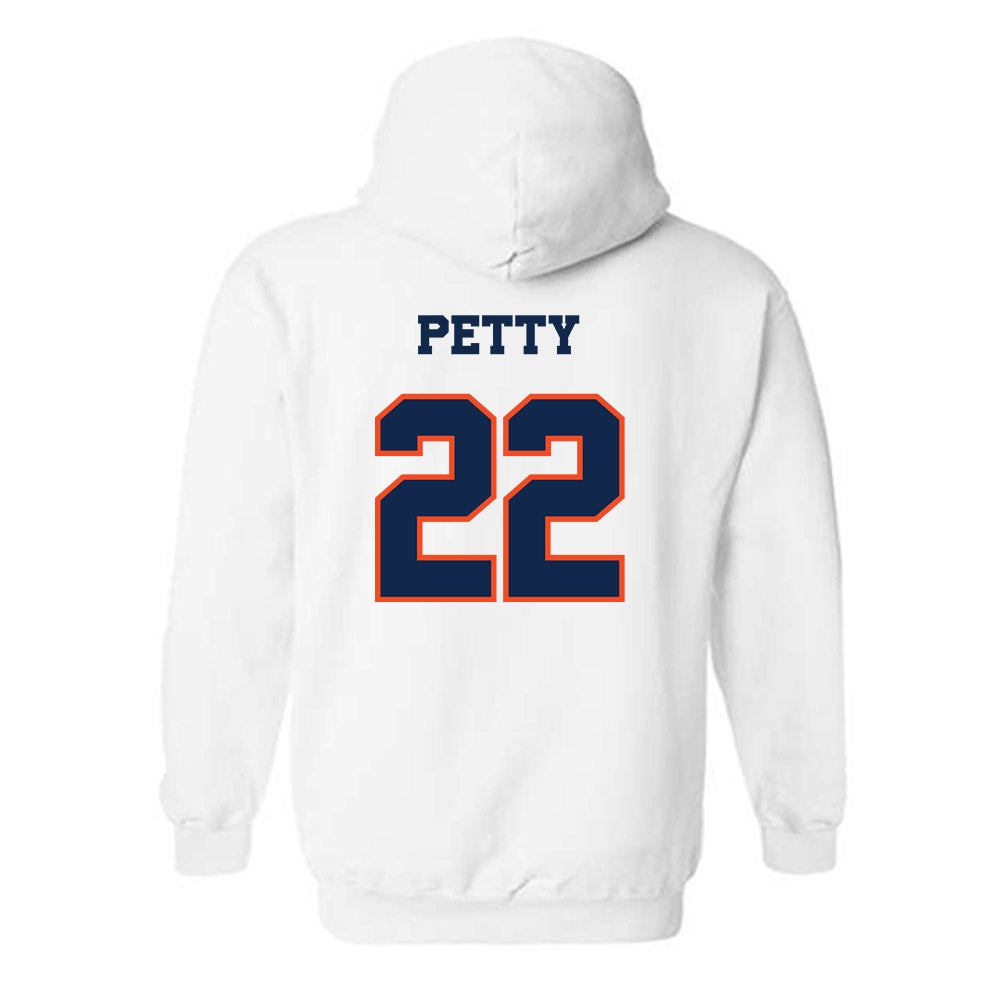 Virginia - NCAA Men's Lacrosse : Elijah Petty - Classic Shersey Hooded Sweatshirt-1